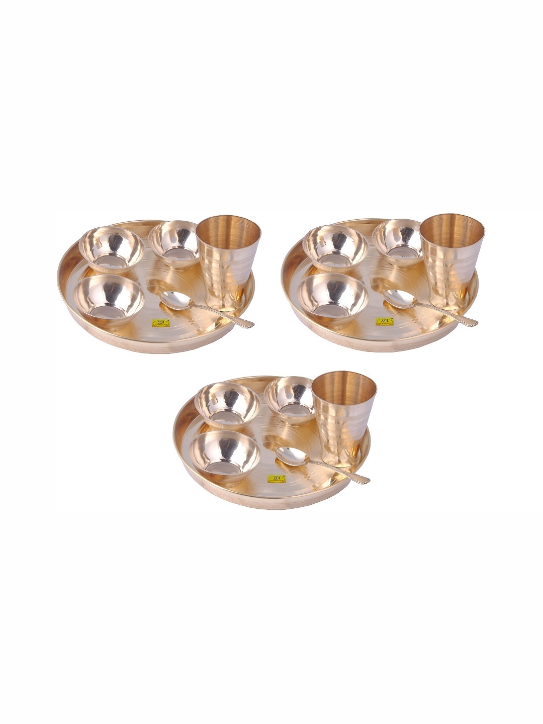 

Shivshakti Arts Yellow 18Pcs Glossy Dinner Set