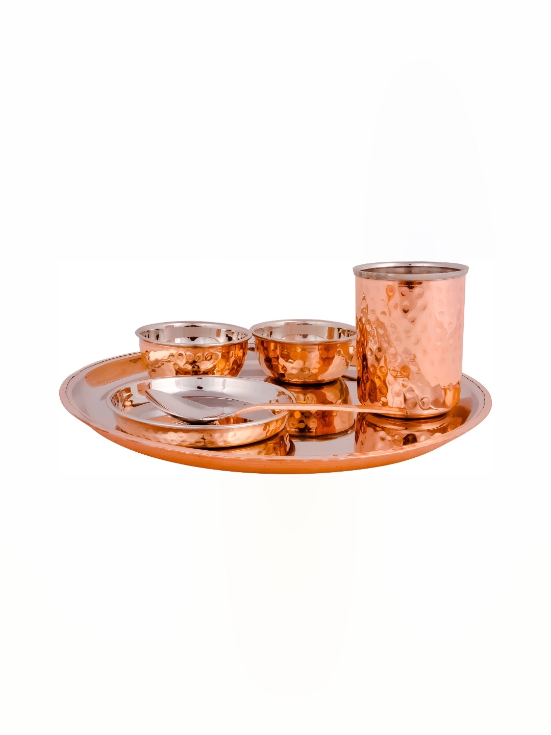 

Shivshakti Arts Brown 6 Pieces Copper Dinner Set
