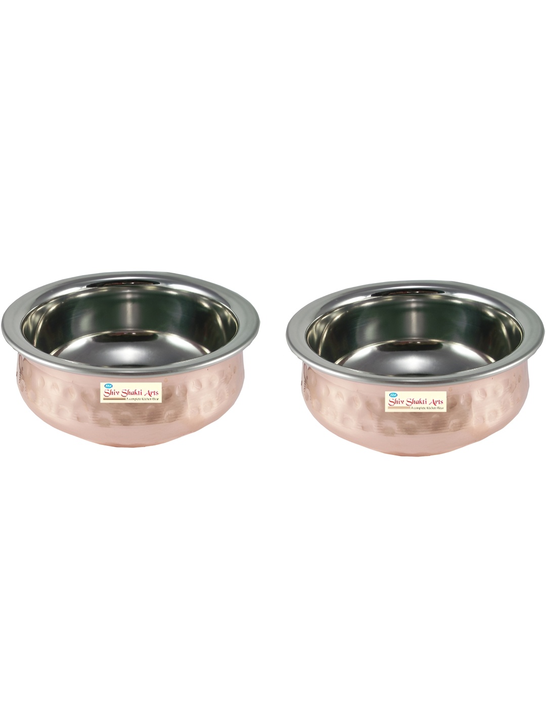 

Shivshakti Arts Brown 2 Pieces Copper Bowls 100 ml