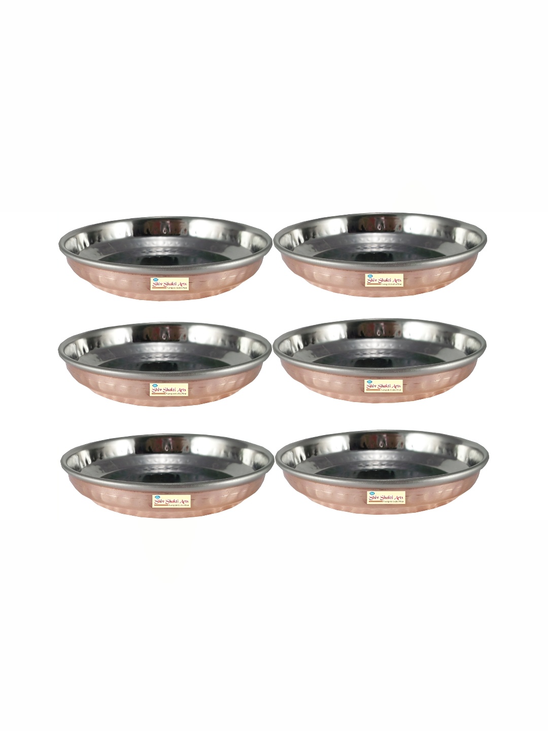 

Shivshakti Arts Brown 6 Pieces Copper Dinner Set