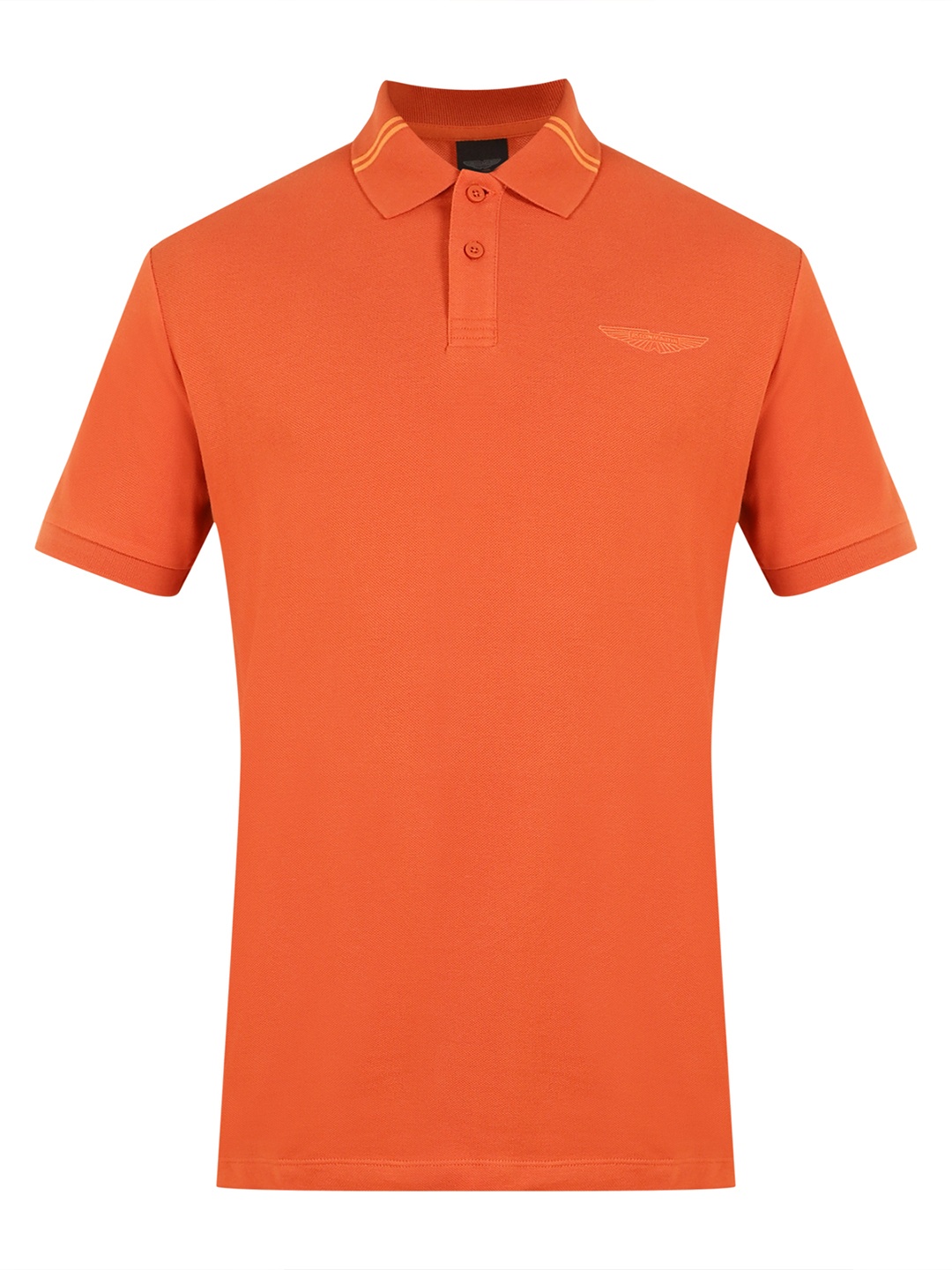 

HACKETT LONDON Polo Collar Short Casual T-shirt, Orange