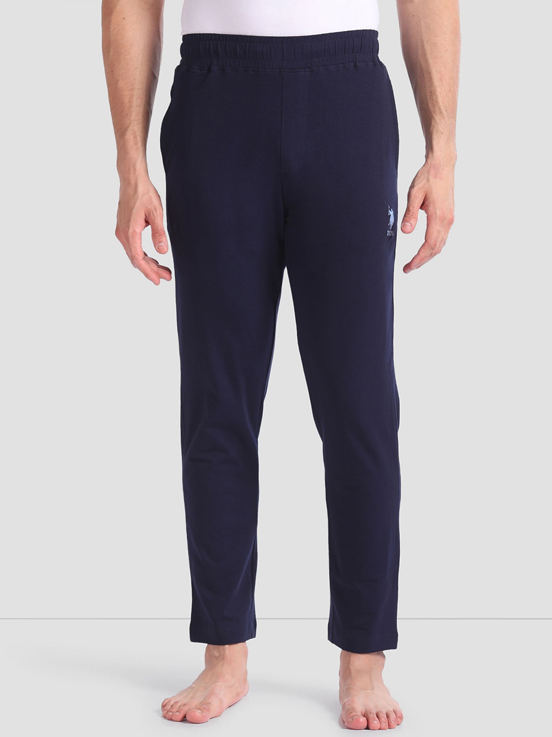 

U.S. Polo Assn. Men Moisture-Wicking Mid-Rise Lounge Pants, Navy blue