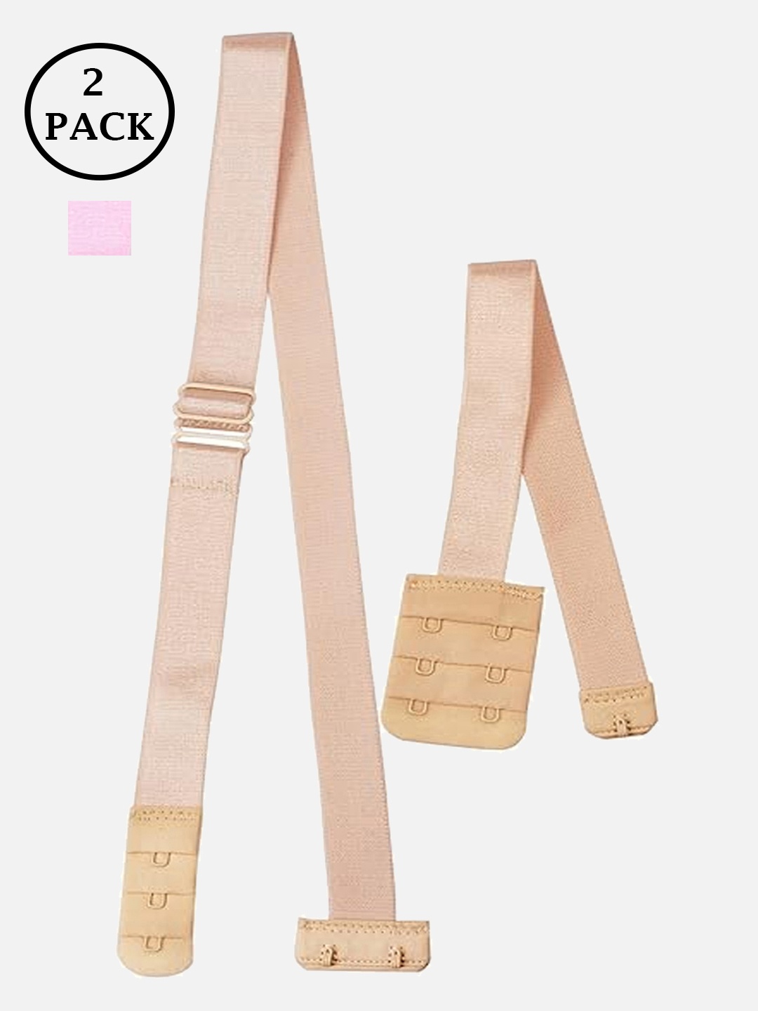 

StyFun Set of 2 Detachable Bra Straps and Extenders Lingerie accessories, Beige