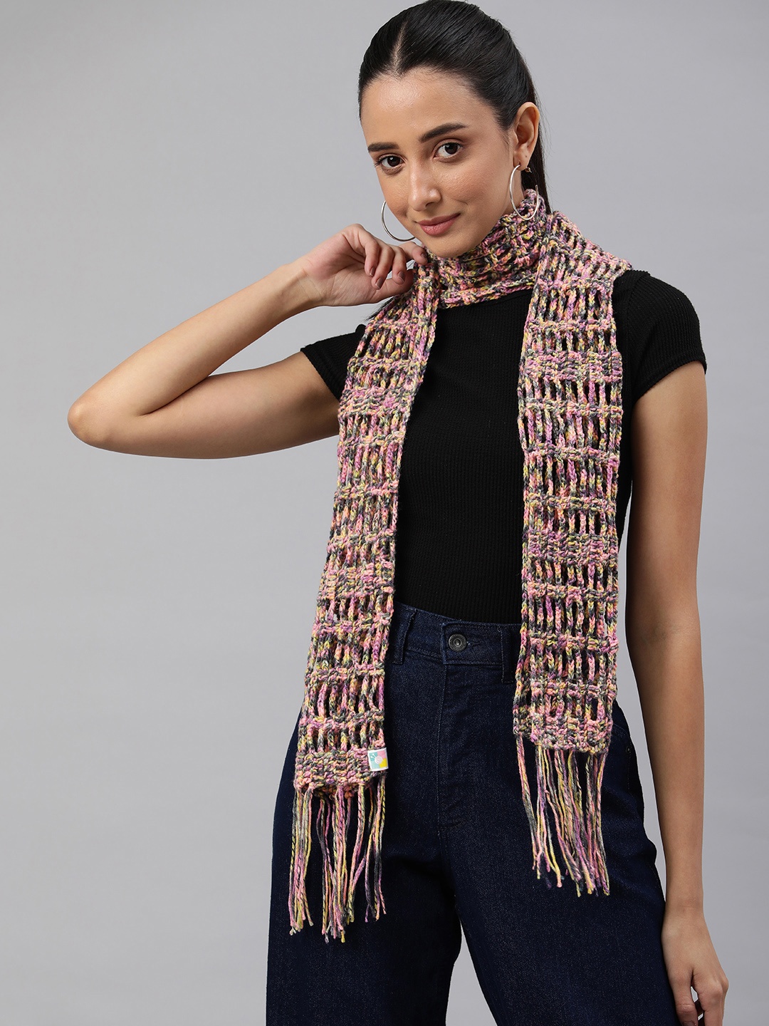 

Magic Needles Women Scarf, Pink