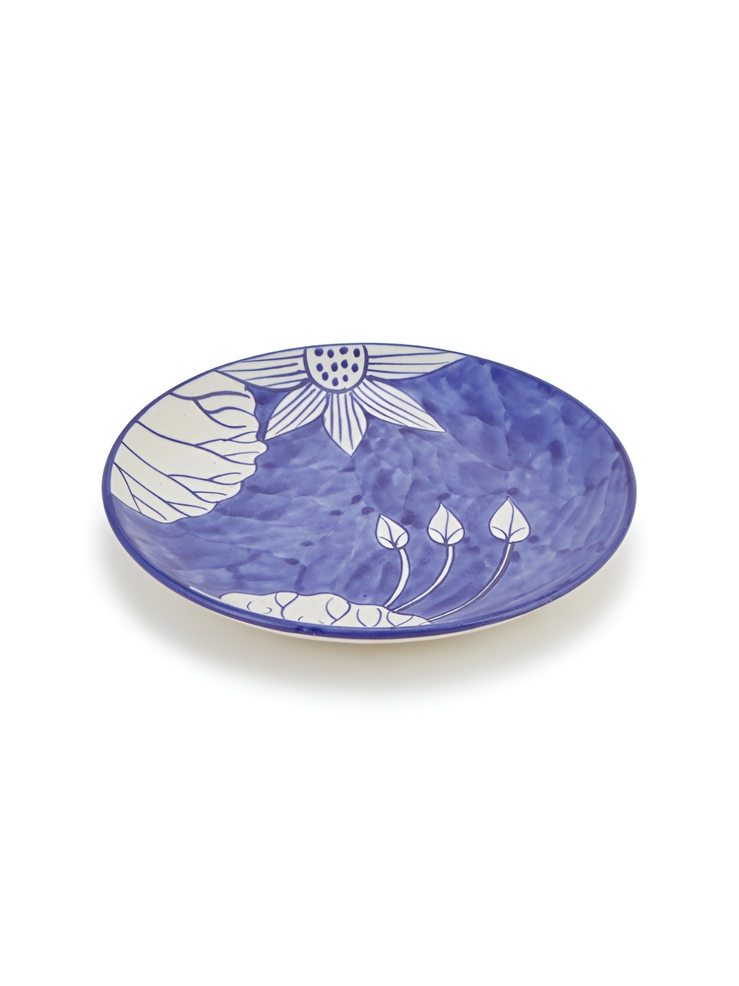 

Fabindia Blue & White Printed Ceramic Serving Plate