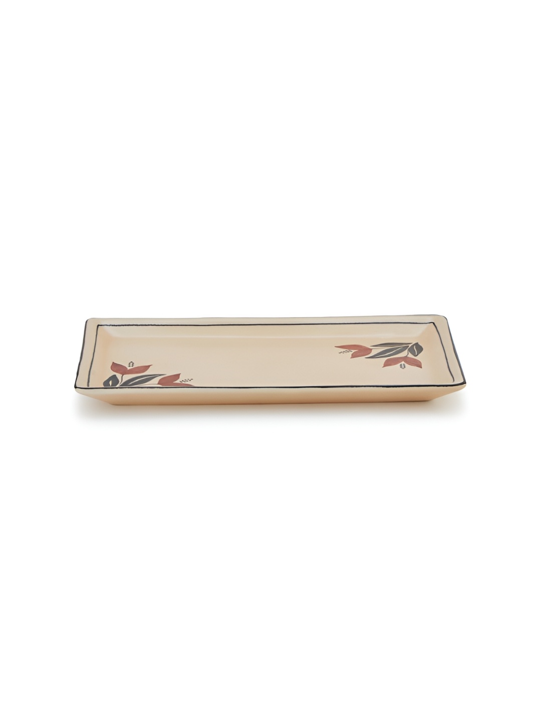 

Fabindia Beige Printed Ceramic Food Platter
