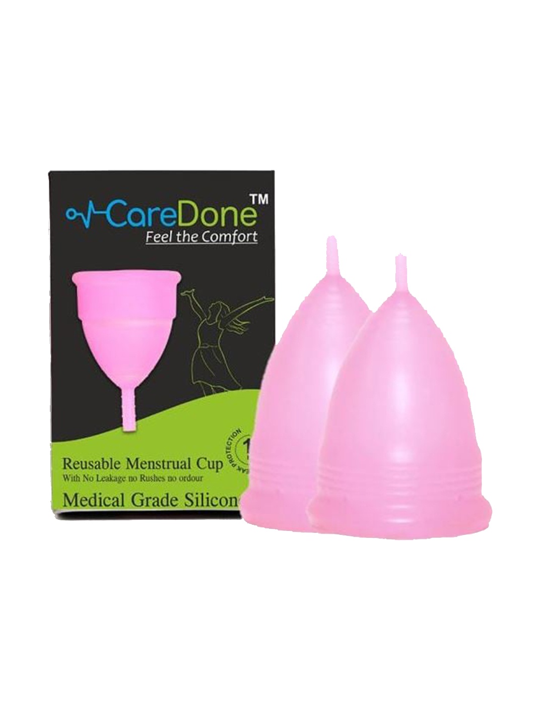 

CareDone Soft & Leak Proof Reusable Menstrual Cup - Pink