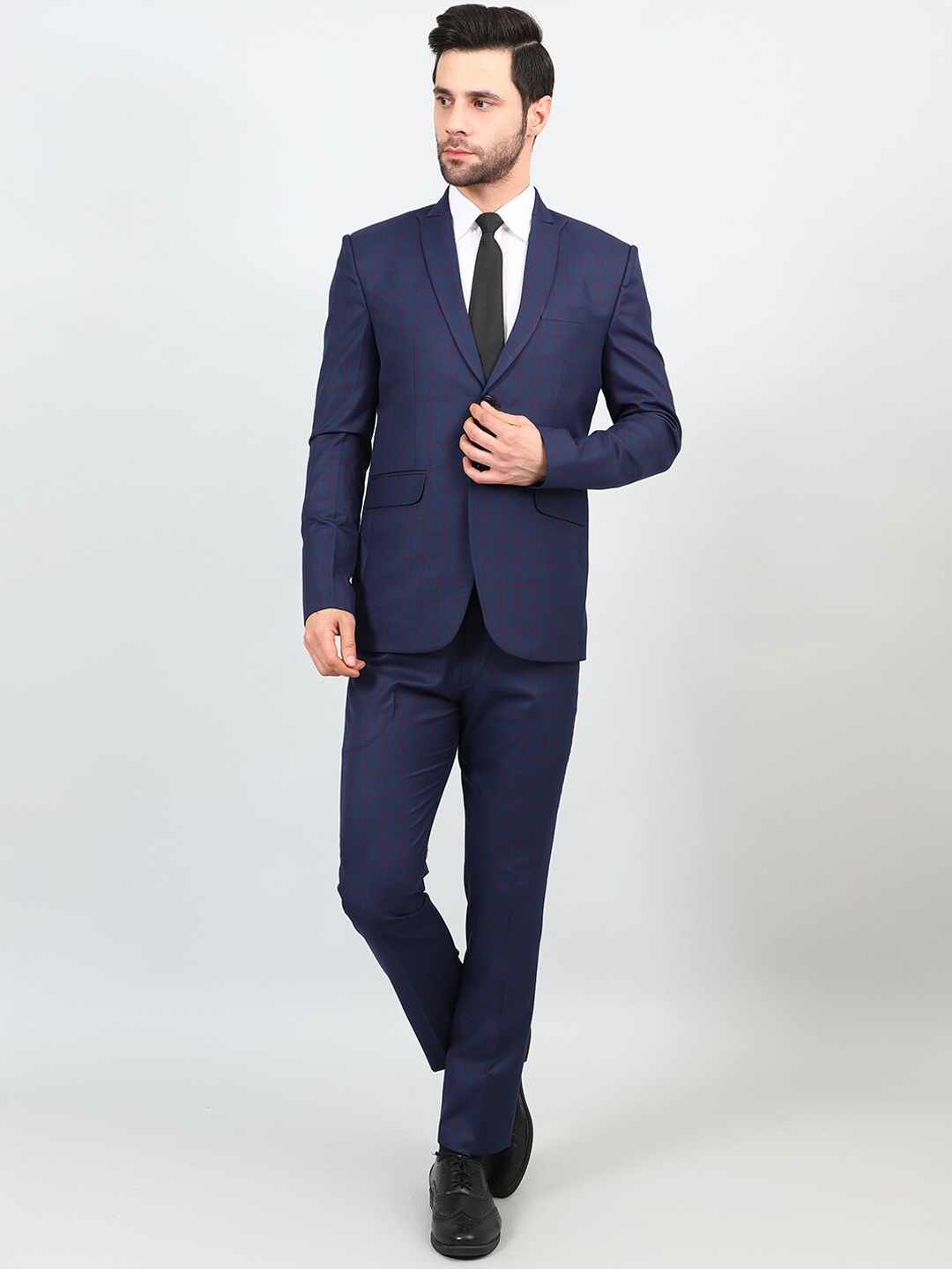 

Wintage Single-Breasted 2 Piece Formal Suit, Blue