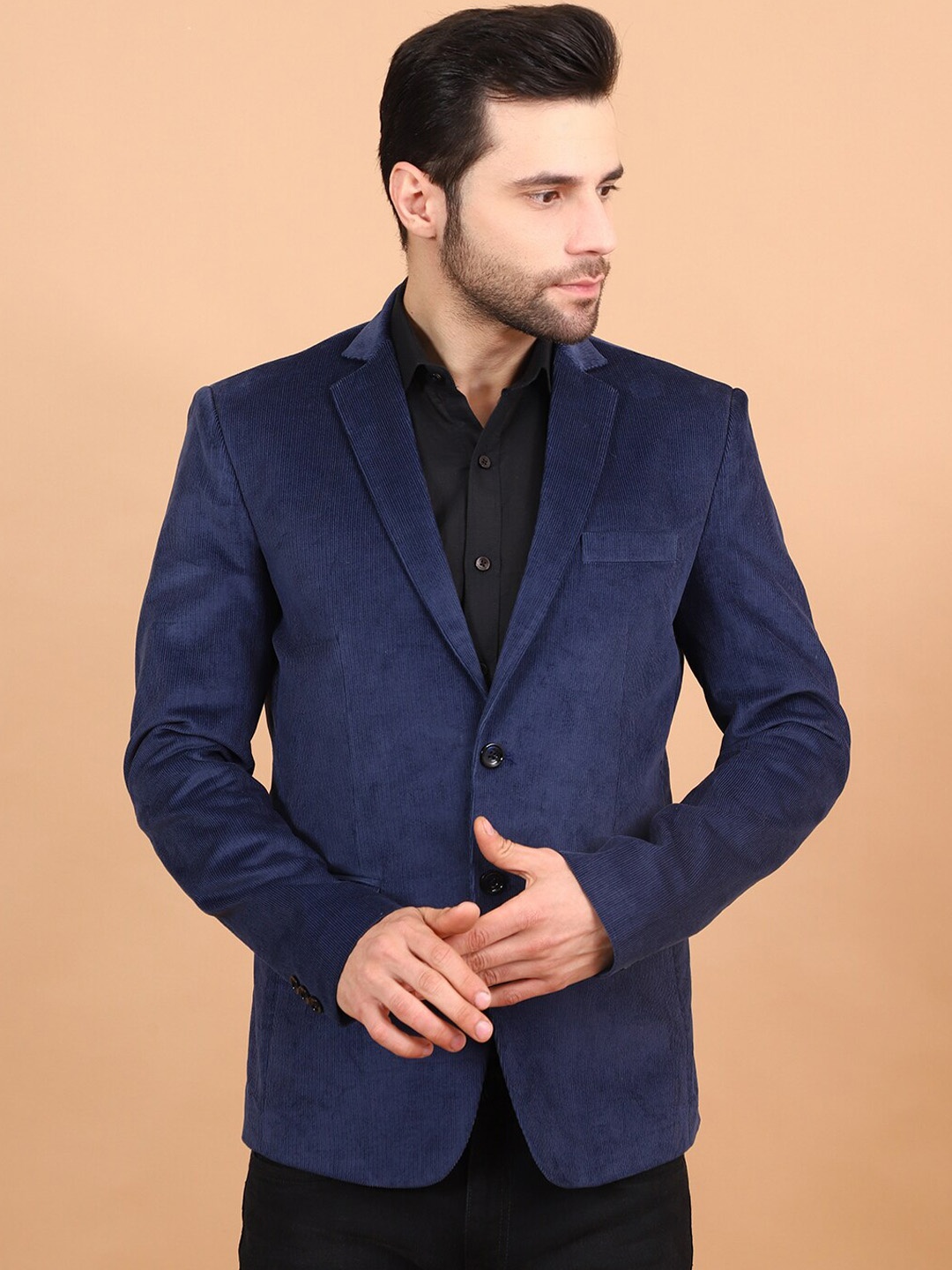

Wintage Single Breasted Corduroy Blazers, Blue