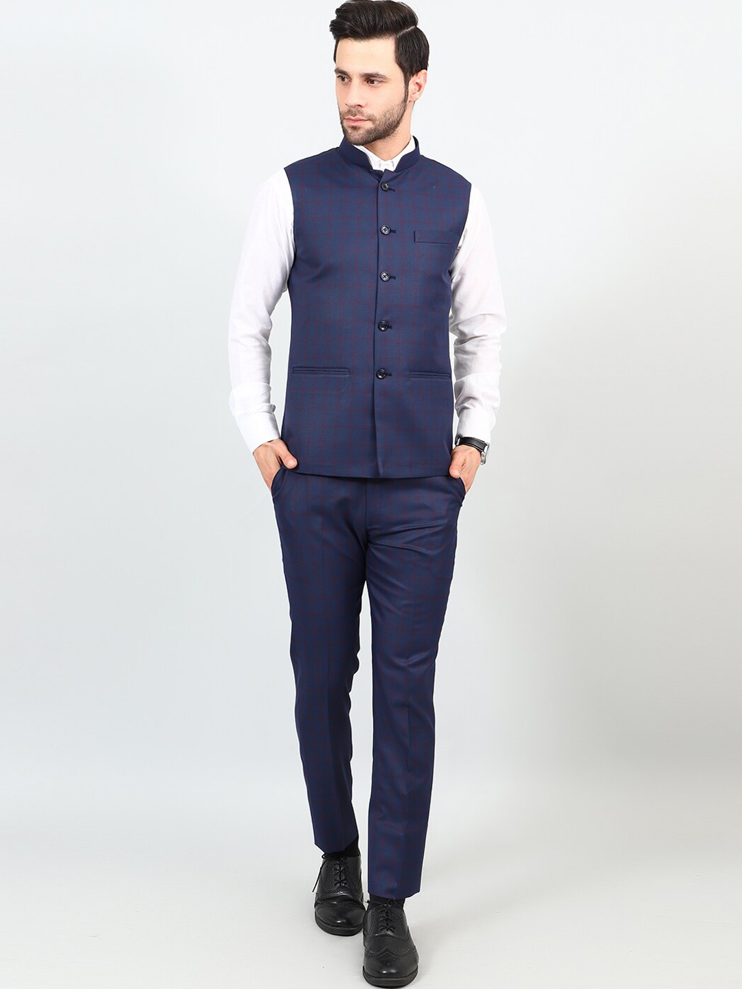 

Wintage Single-Breasted 2 Piece Formal Suit, Blue