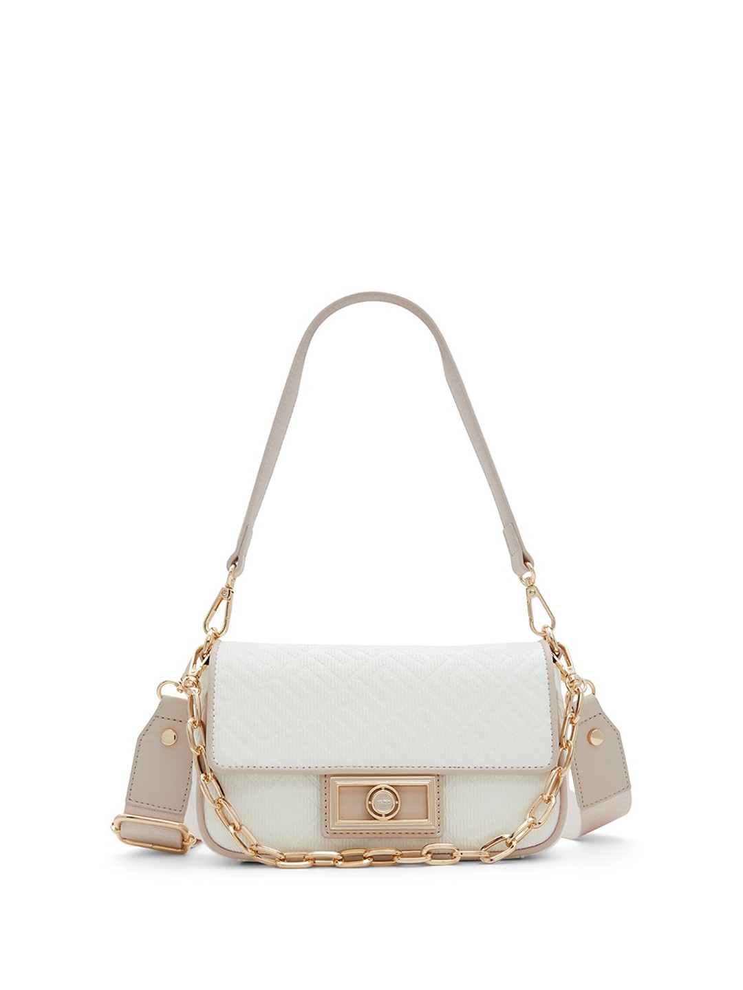 

ALDO Textured Structured Sling Bag, Beige