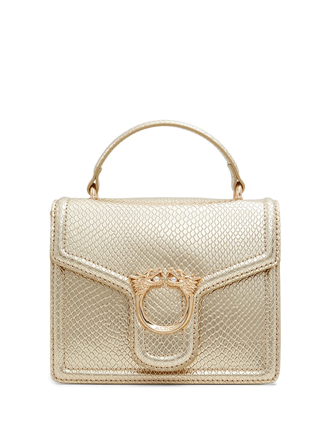 

ALDO Textured Structured Sling Bag, Gold