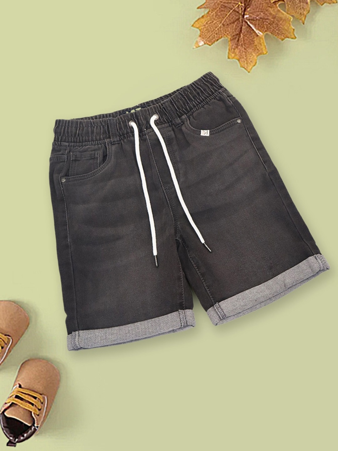 

INCLUD Boys Mid-Rise Shorts, Black