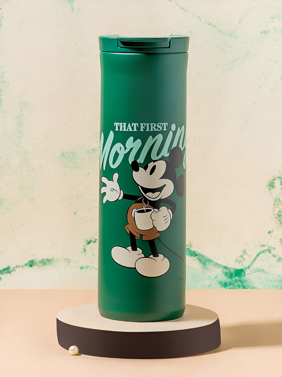 

Starbucks Green Disney Mickey Printed Double Wall Vacuum Water Bottle 473 ml