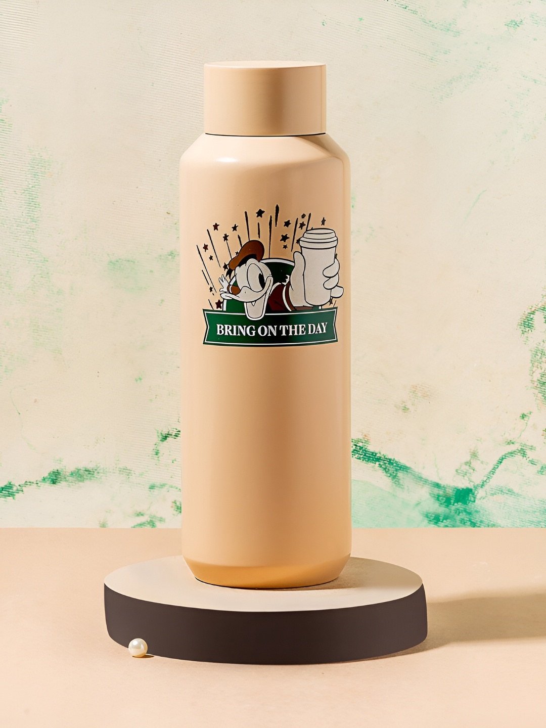 

Starbucks Beige Disney Donald Printed Double Wall Vacuum Water Bottle 473 ml