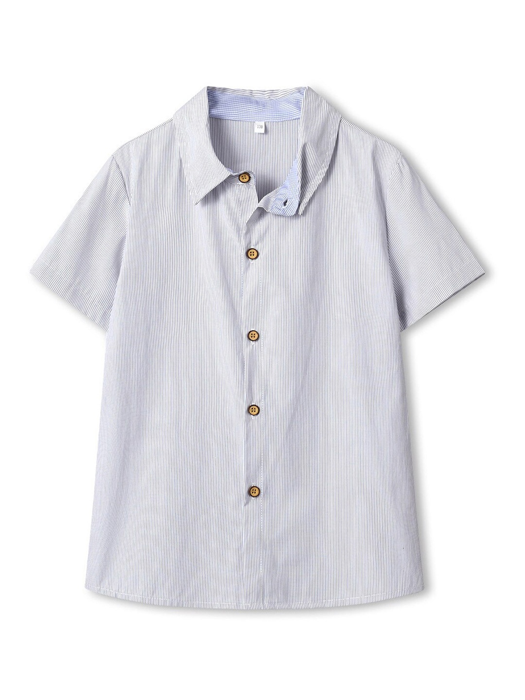 

StyleCast Boys Blue Vertical Striped Spread Collar Cotton Casual Shirt