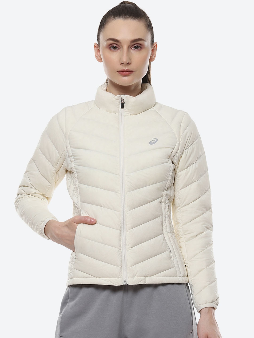 

ASICS Lightweight Down Padded Jacket, White