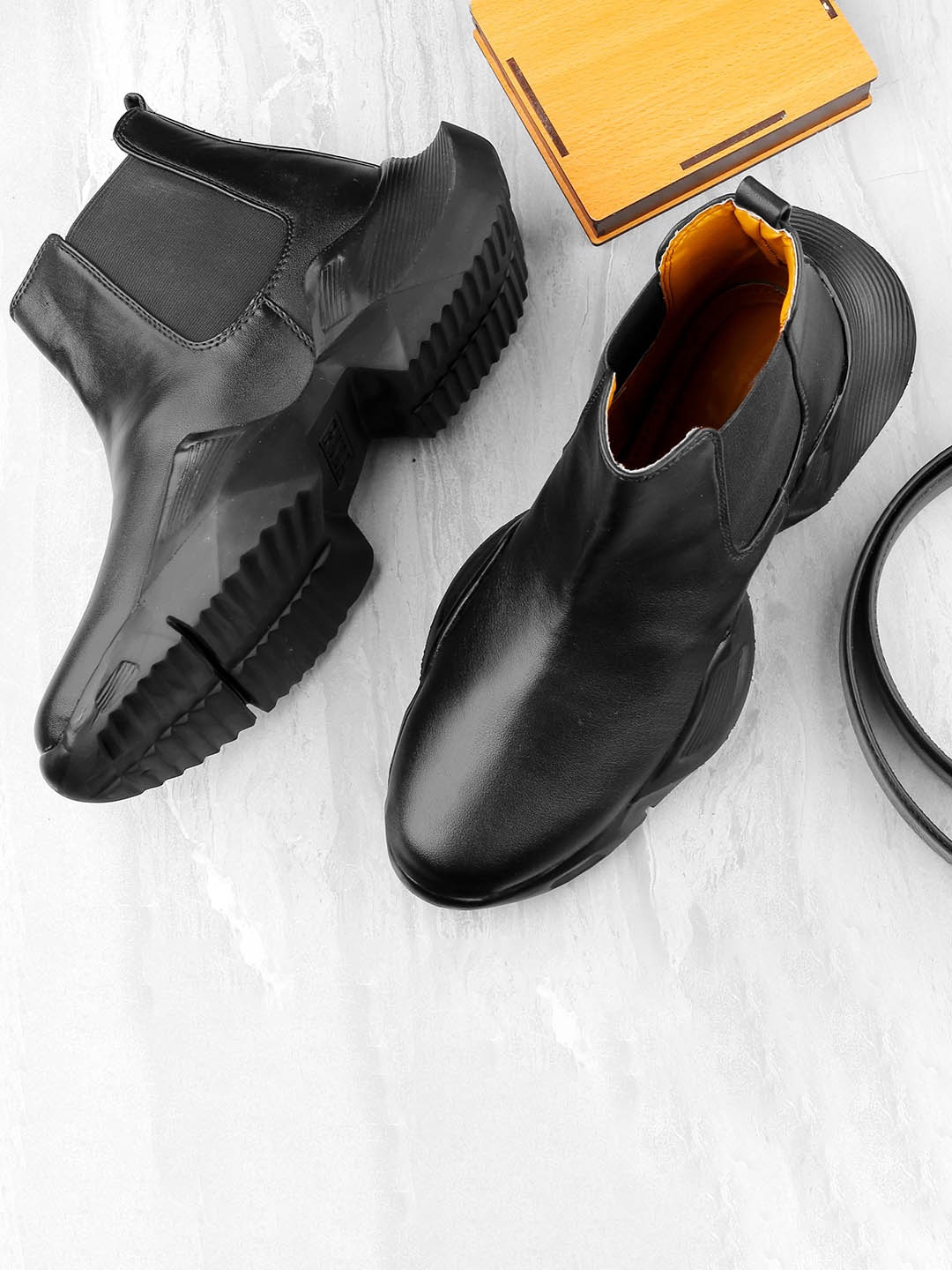 

HERE&NOW Men Chelsea Boots, Black
