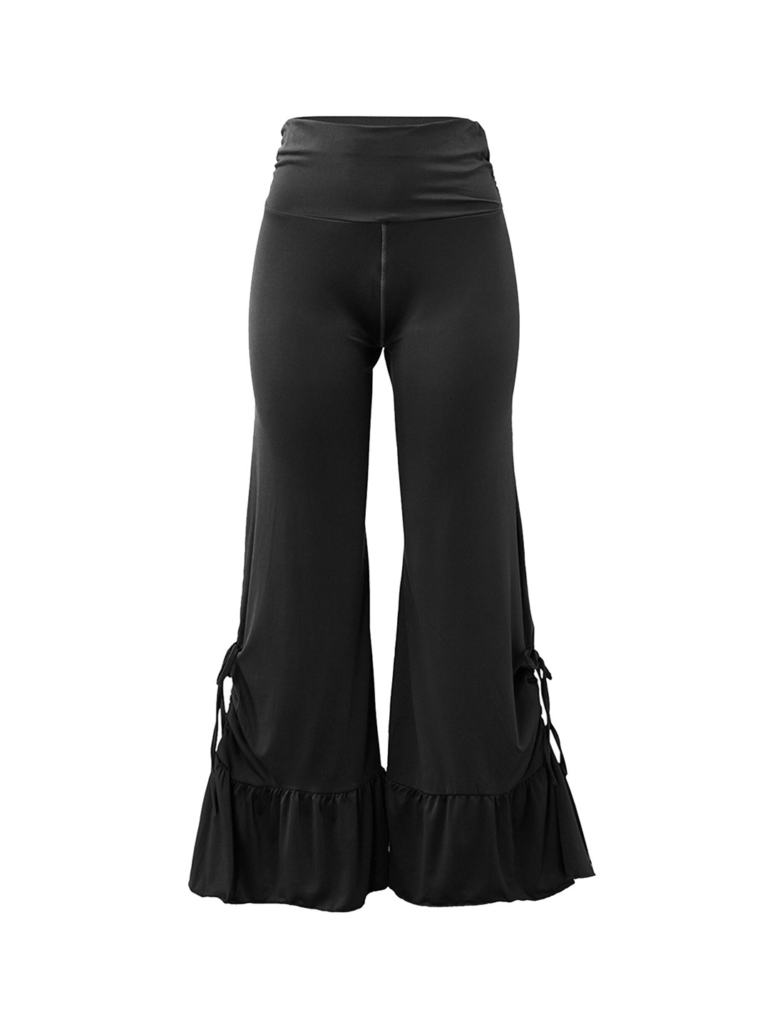

LULU & SKY Women High-Rise Bootcut Trousers, Black