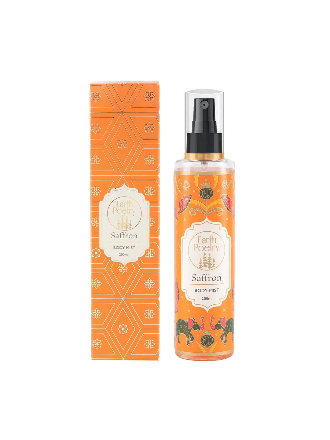 

EARTH POETRY Saffron Body Mist - 200 ml, Orange