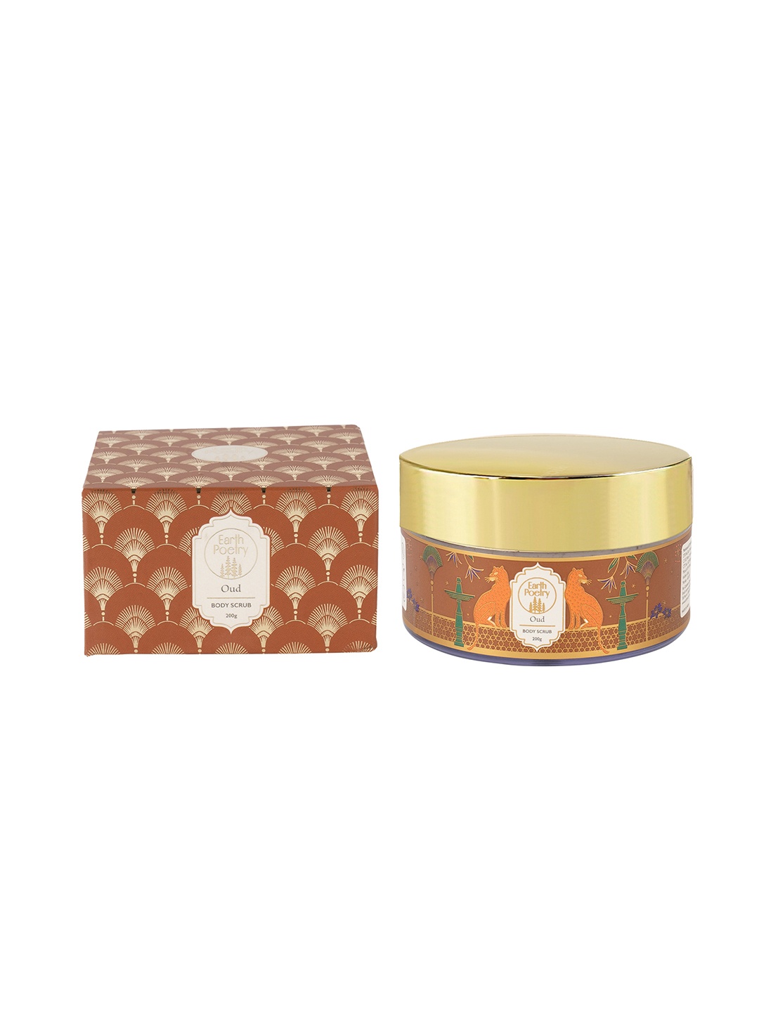 

EARTH POETRY Oud Body Scrub with Walnut Shell Powder & Argan Oil - 200 g, Brown