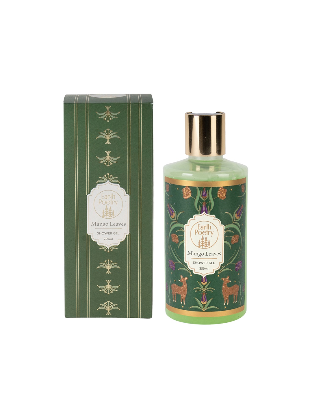 

EARTH POETRY Mango Leaves Shower Gel with Primrose Oil - 250 ml, Green