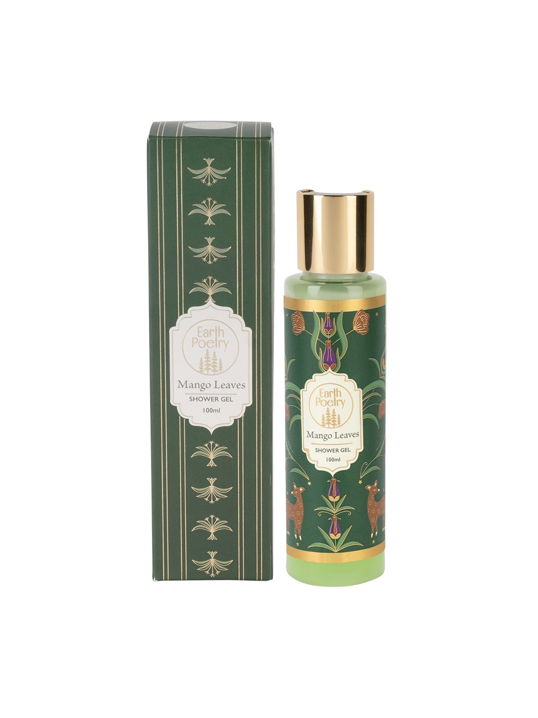 

EARTH POETRY Mango Leaves Shower Gel with Primrose Oil - 100 ml, Green