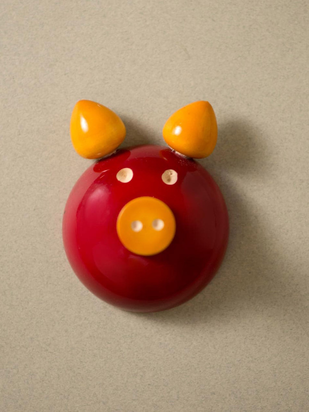 

Fabindia Red Wooden Fridge Magnet