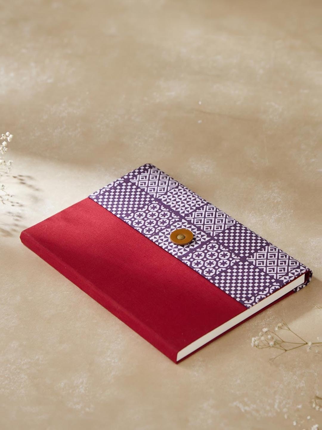 

Fabindia Self Design Notebook, Red