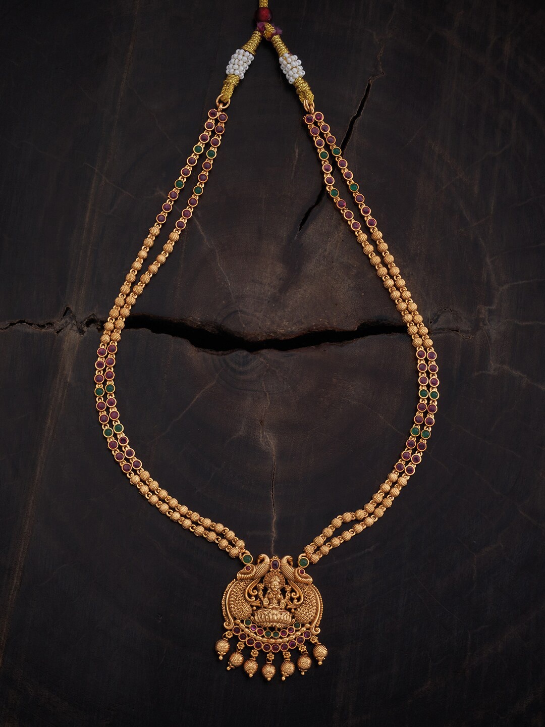 

Kushal's Fashion Jewellery Copper Gold-Plated Antique Necklace