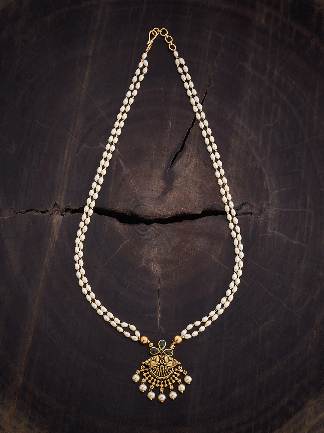 

Kushal's Fashion Jewellery Gold-Plated Antique Necklace