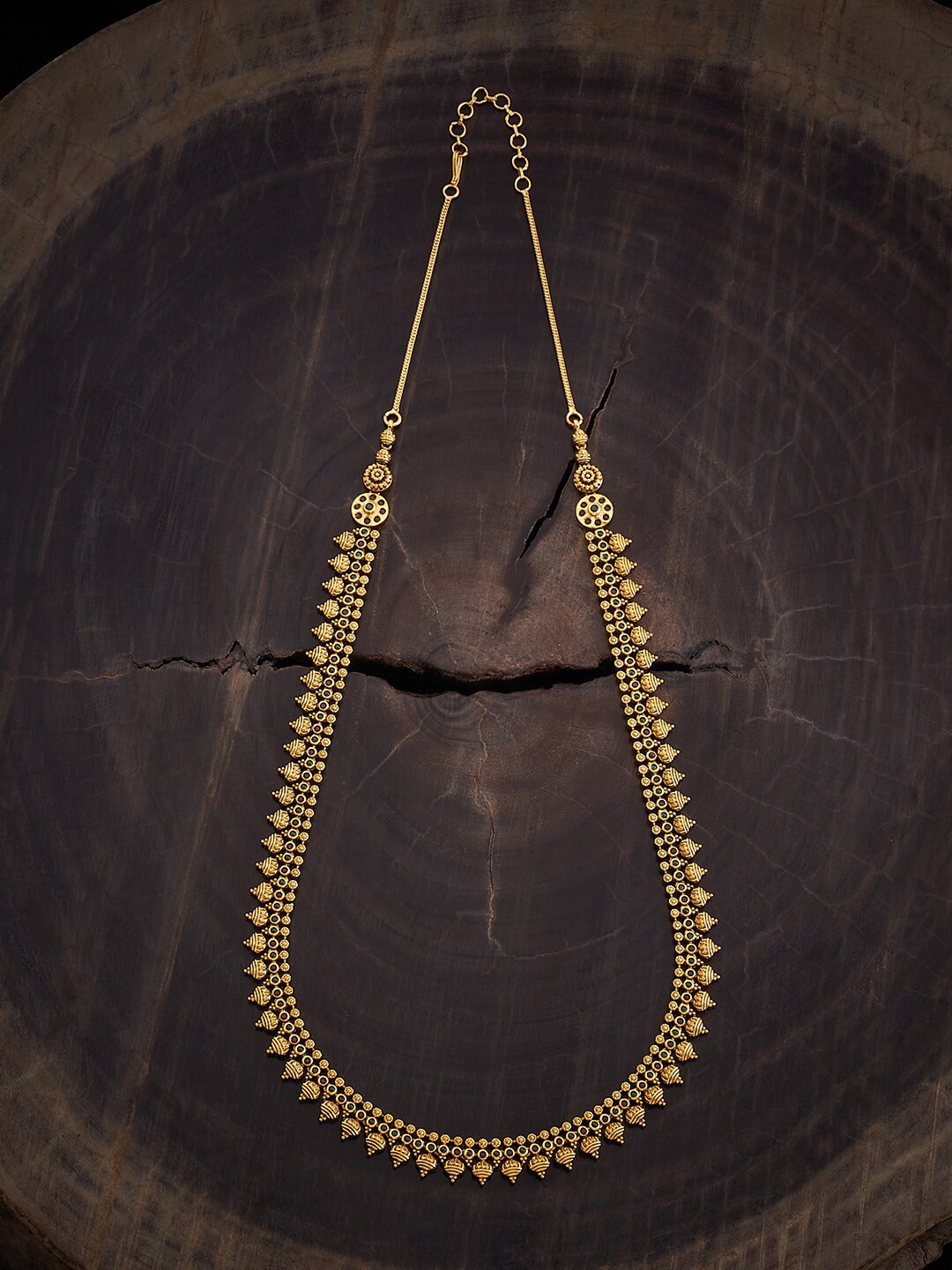 

Kushal's Fashion Jewellery Gold-Plated Antique Necklace
