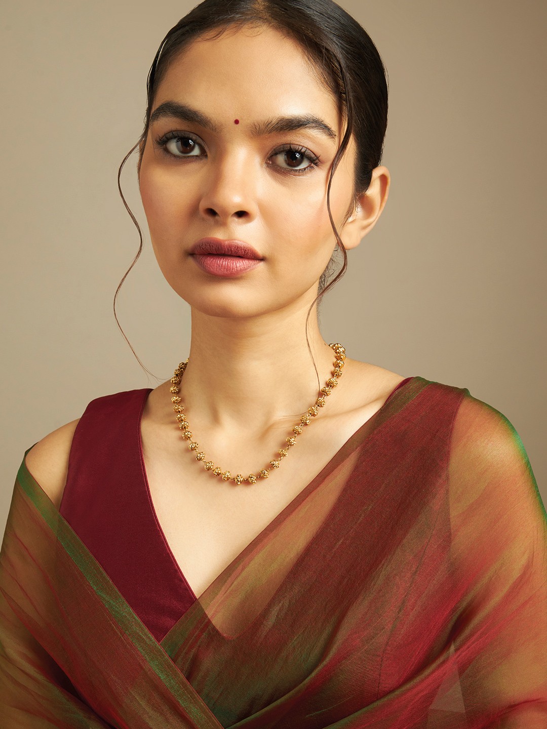 

Kushal's Fashion Jewellery Copper Gold-Plated Antique Chain