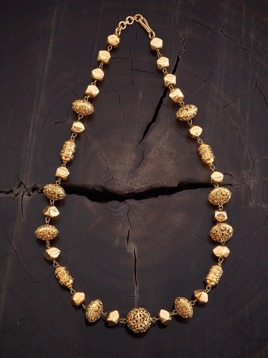 

Kushal's Fashion Jewellery Gold-Plated Antique Necklace