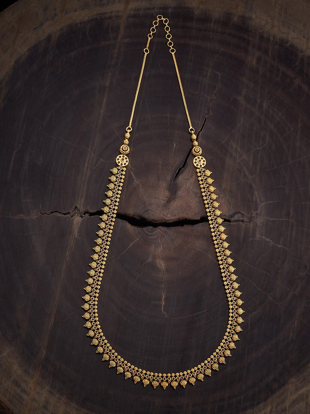 

Kushal's Fashion Jewellery Gold-Plated Antique Necklace