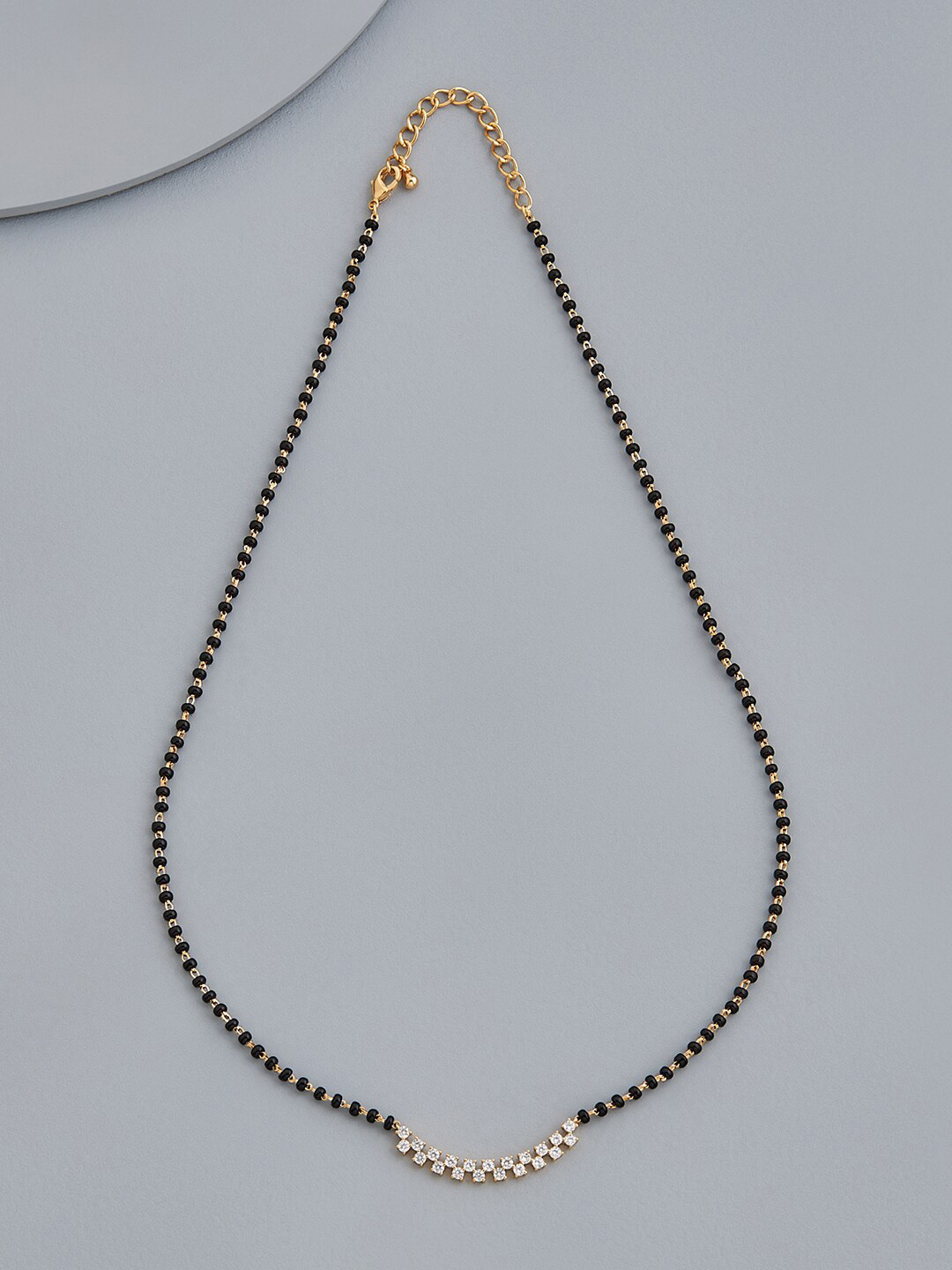 

Kushal's Fashion Jewellery Gold-Plated Artificial Stones Mangalsutra