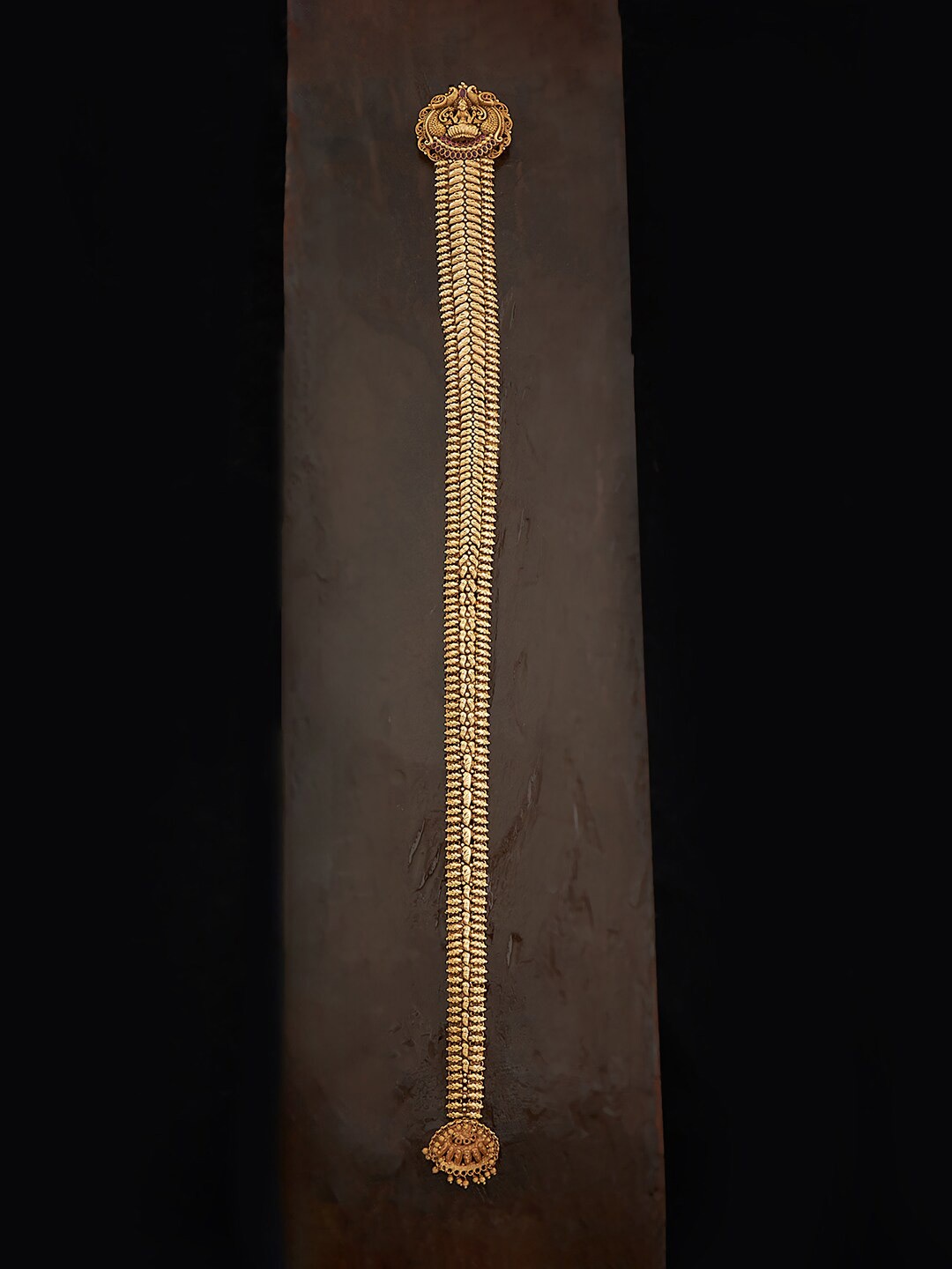 

Kushal's Fashion Jewellery Gold-Plated Embellished Hair Choti