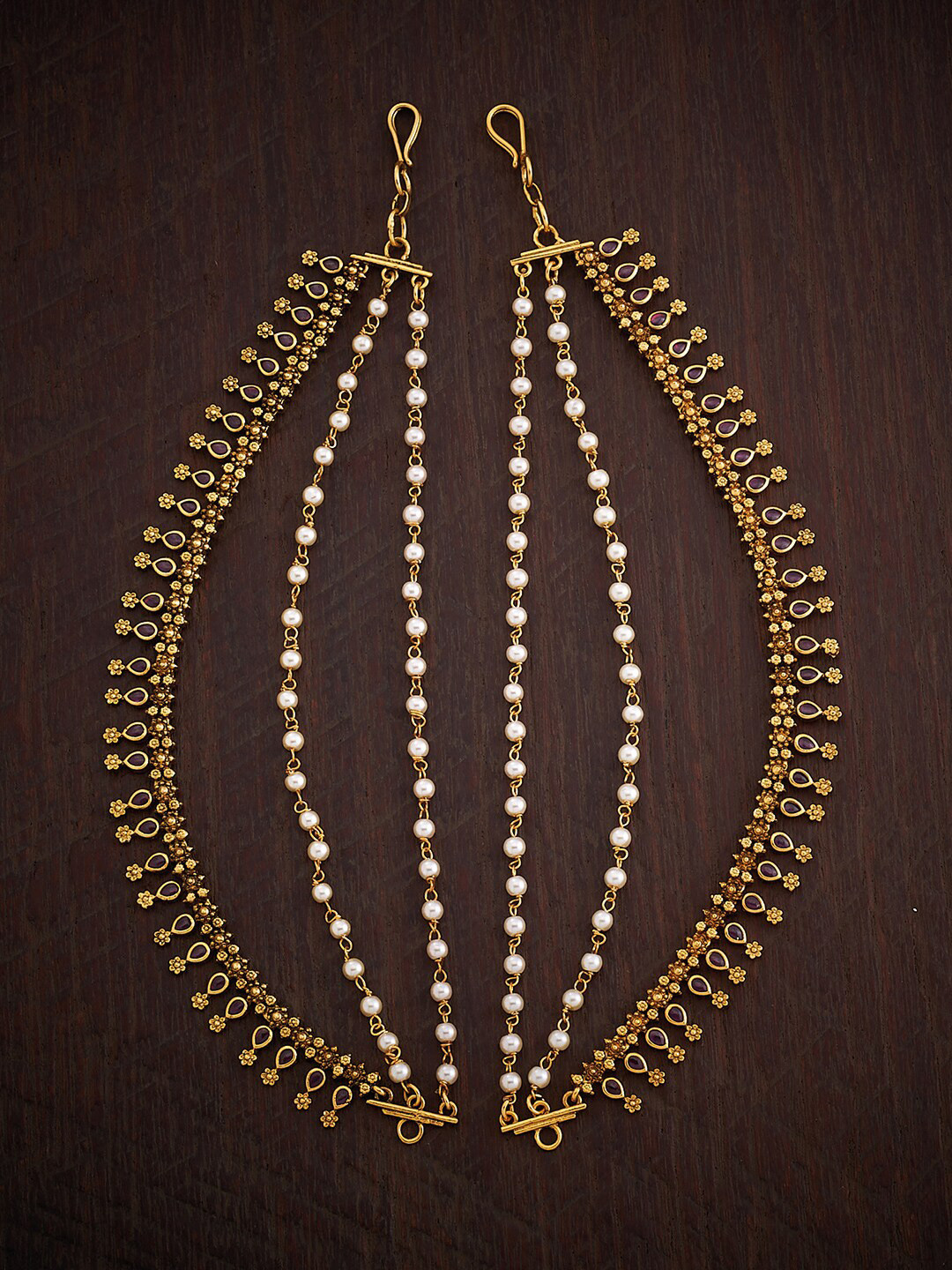 

Kushal's Fashion Jewellery Gold Plated Artificial Beads Antique Matil