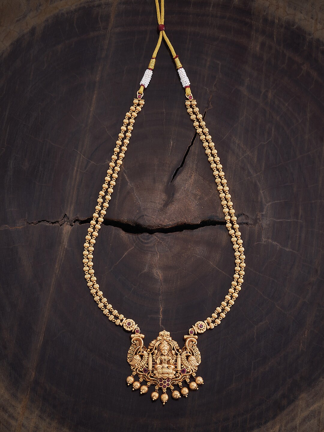 

Kushal's Fashion Jewellery Copper Gold-Plated Antique Necklace