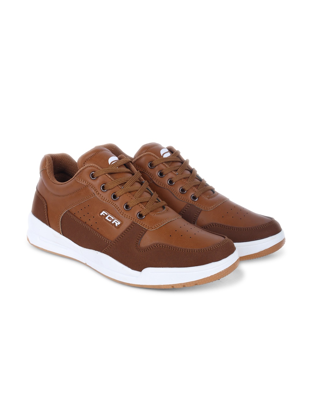 

Field Care Men Round Toe Lace-Ups Sneakers, Tan
