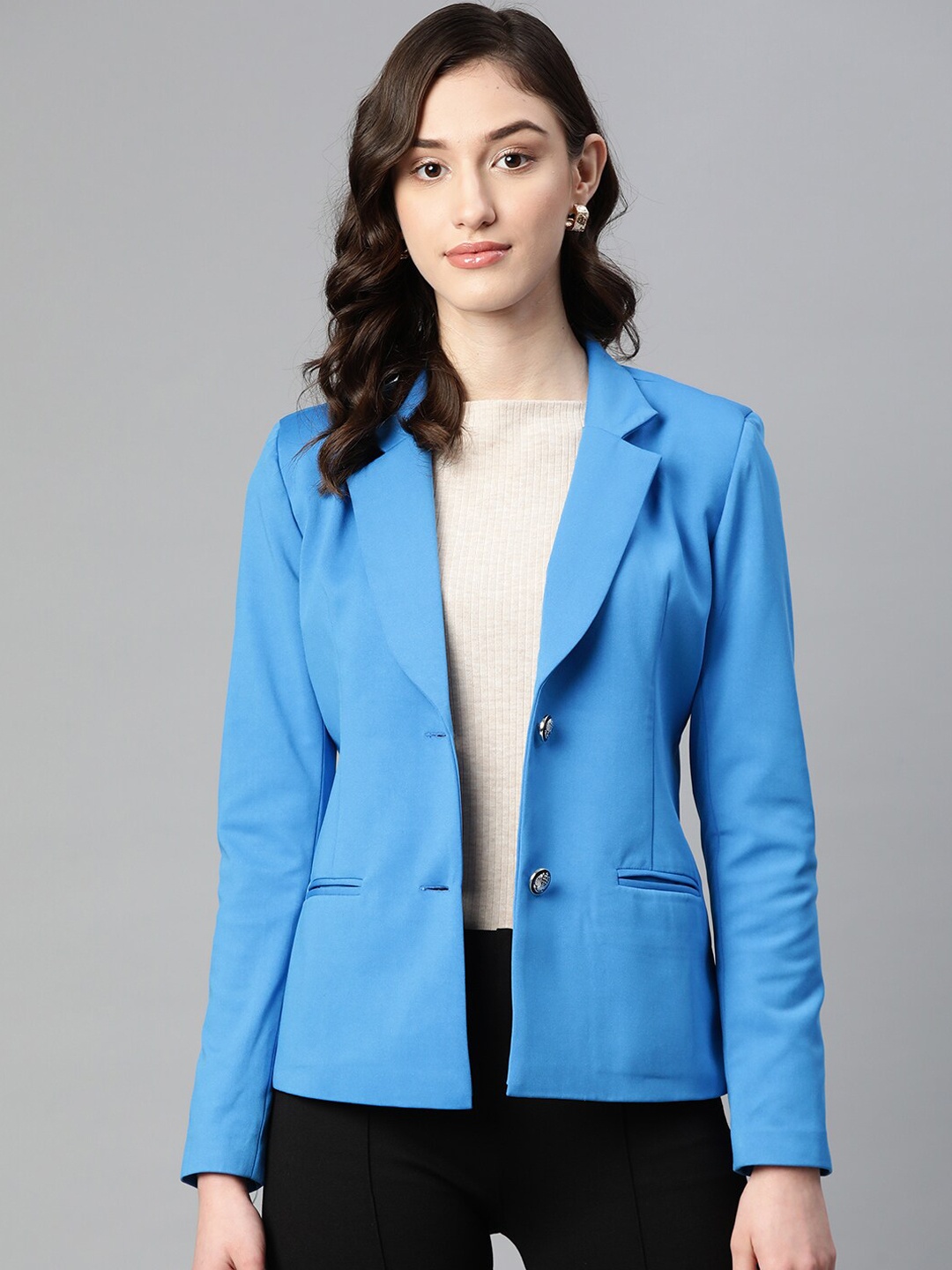 

Purple State Slim-Fit Single-Breasted Blazer, Blue