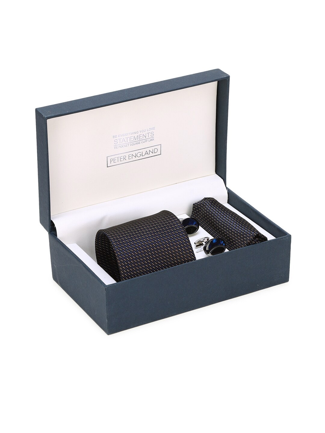 

Peter England Men Accessory Gift Set, Navy blue