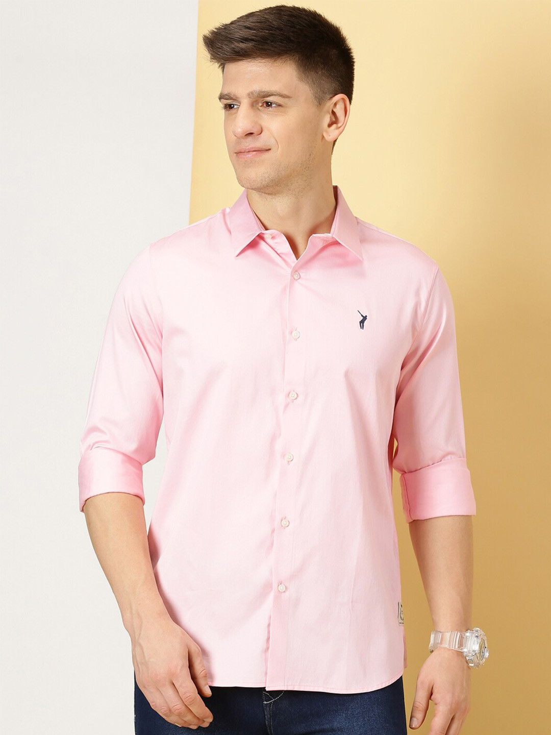 

Thomas Scott Classic Slim Fit Long Sleeves Casual Shirt, Pink