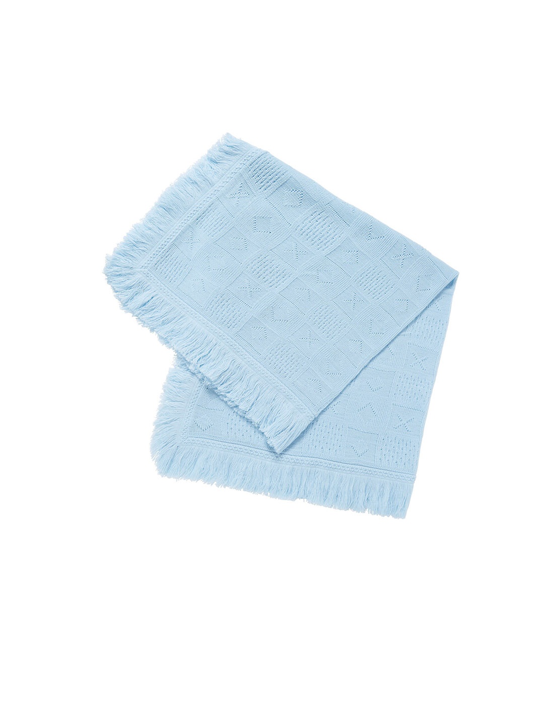 

mothercare Kids Ethnic Motifs Woven Design Acrylic Shawl, Blue