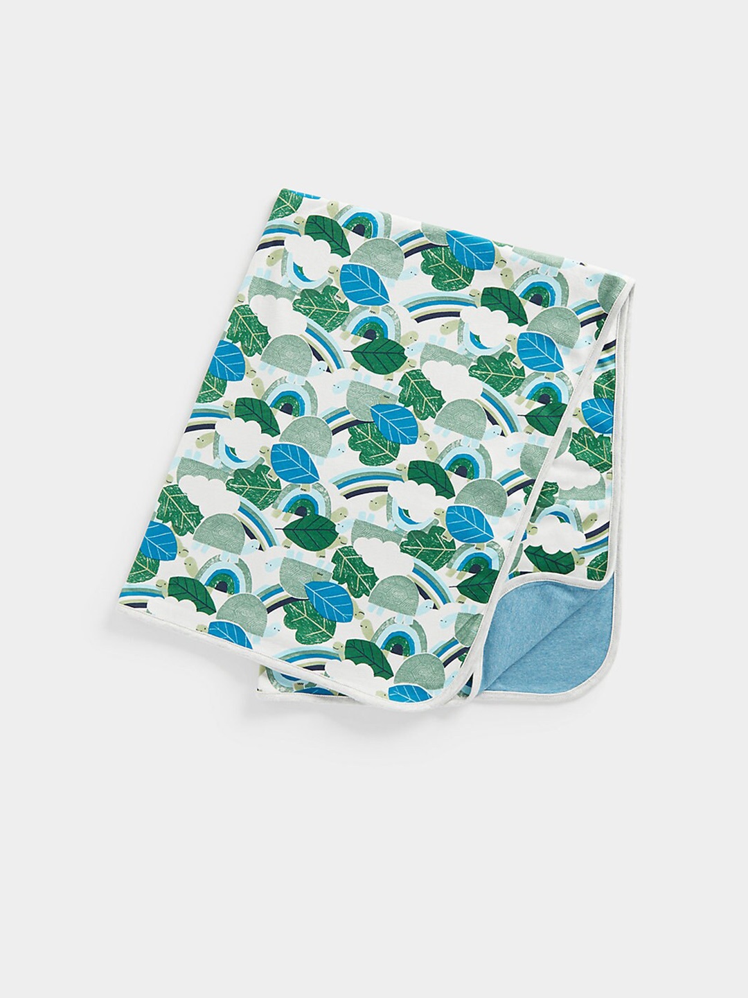 

mothercare Kids Floral Printed Shawl, Blue
