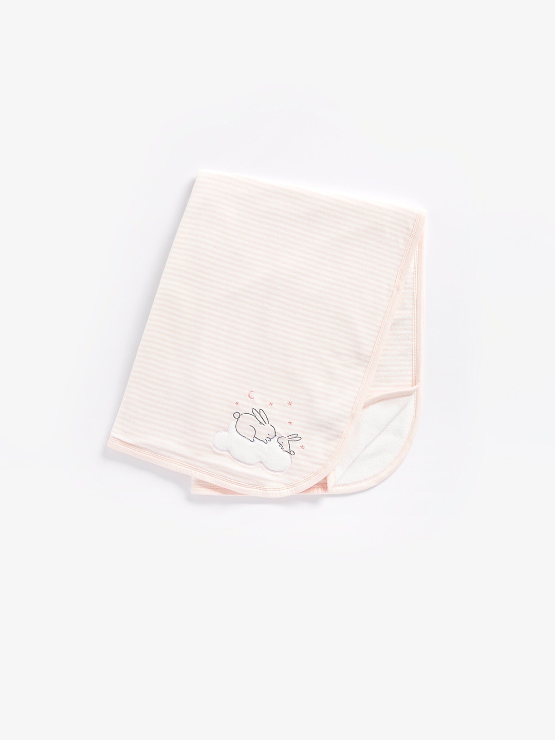 

mothercare Kids Striped Printed Shawl, Pink