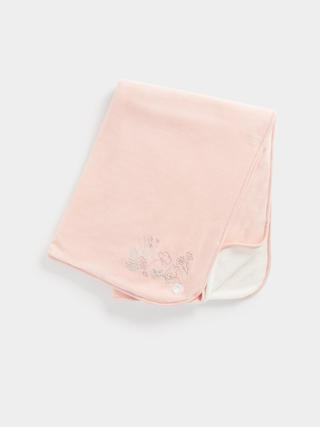 

mothercare Kids Floral Embroidered Shawl, Pink