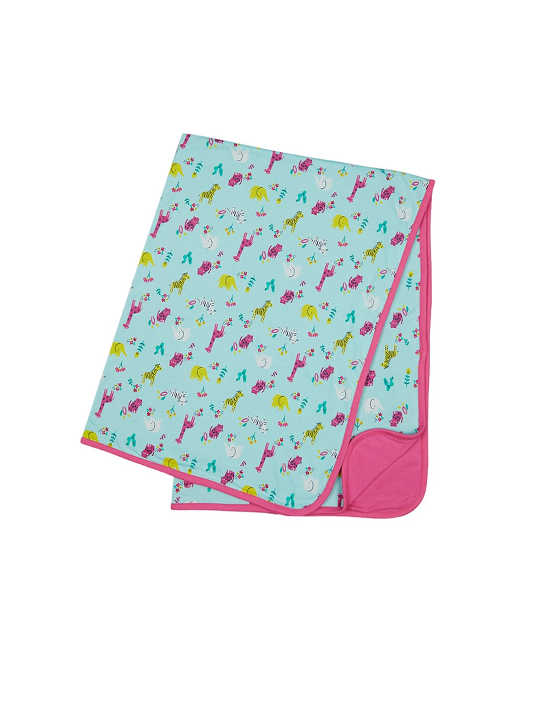 

mothercare Kids Animal Printed Shawl, Blue