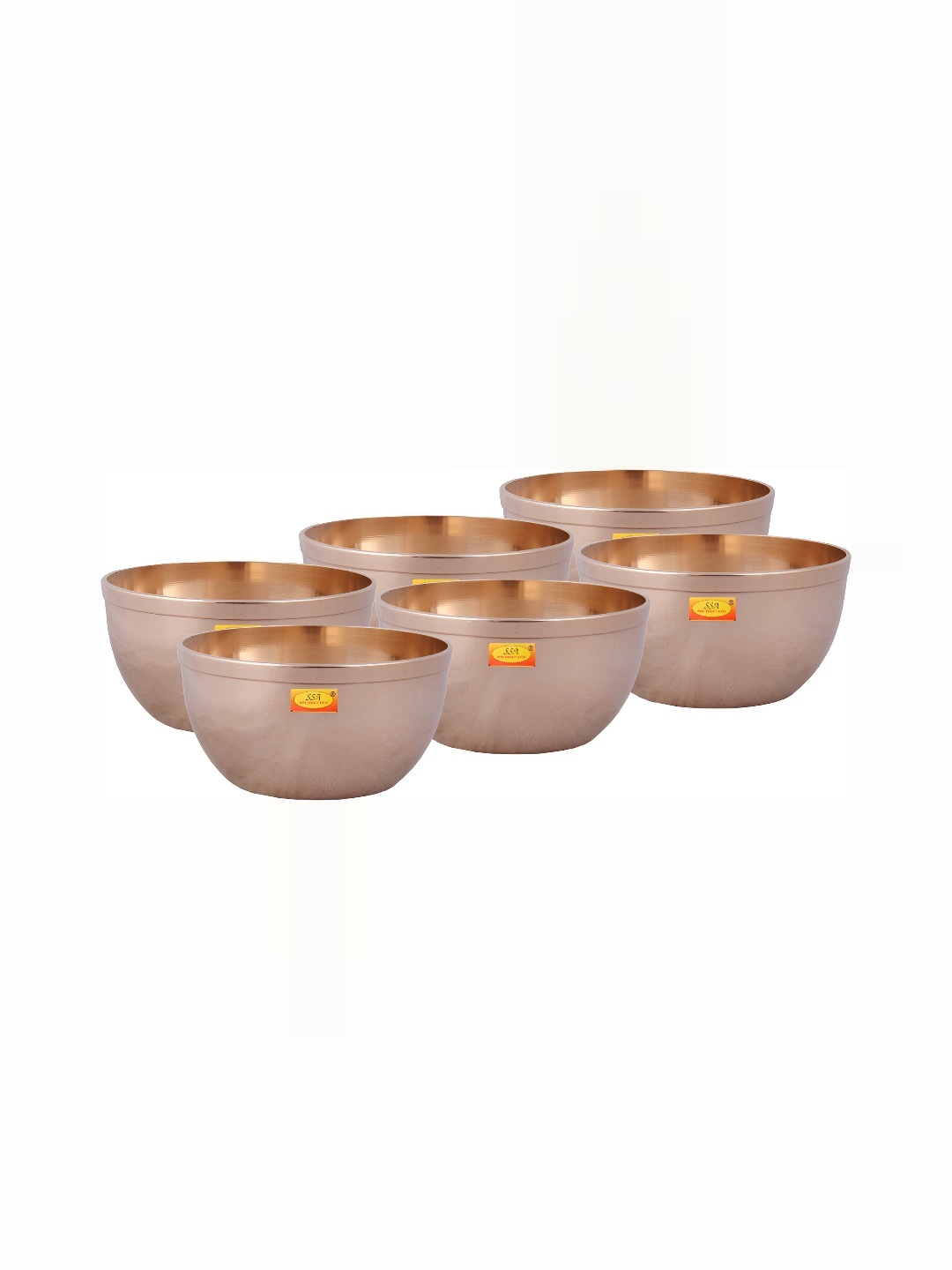 

Shivshakti Arts Yellow 6 Pieces Glossy Bowls 200 ml Each