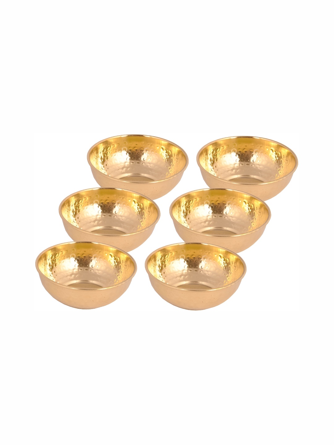 

Shivshakti Arts Yellow 6 Pieces Glossy Bowls 200 ml Each